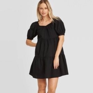 NWT - Women's Puff Short Sleeve Dress - Who What W
